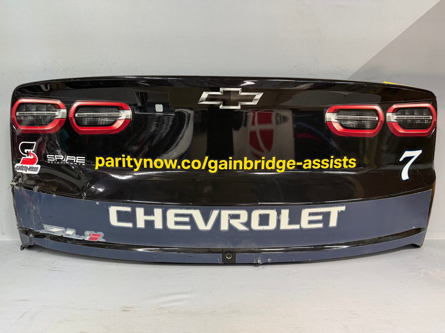 Justin Haley #7 2025 Talladega Gainbridge Assists Nascar Rear Bumper