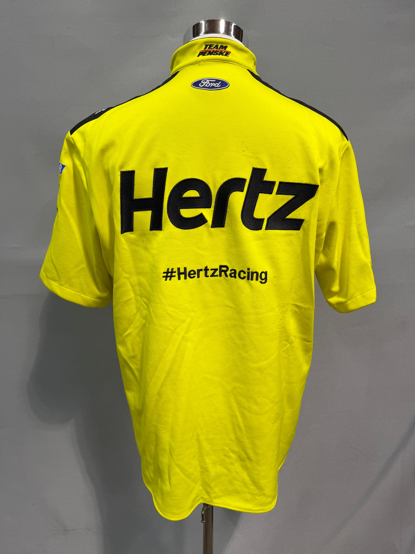 Ryan Blaney #22 Hertz Nascar Crew Shirt Size Large