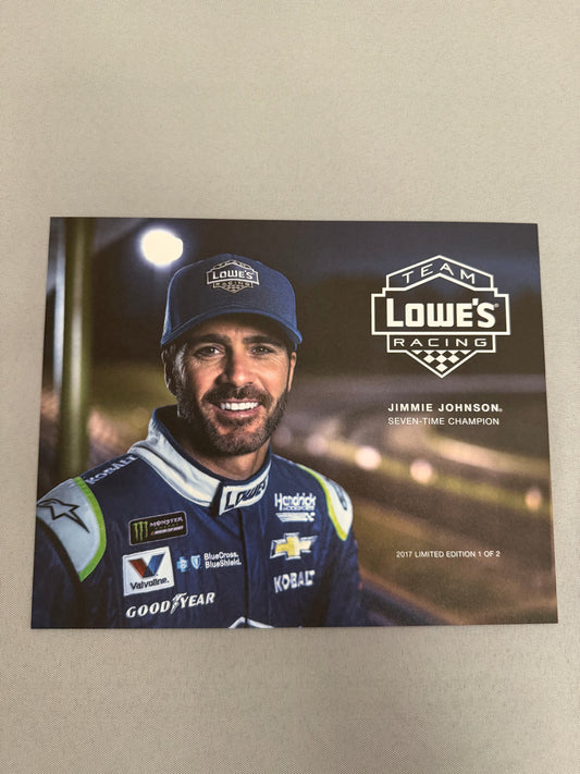 Jimmie Johnson #48 2017 Lowe’s Nascar Hero Card