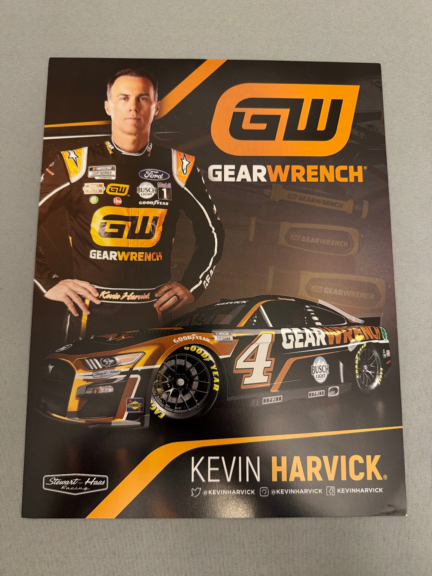 Kevin Harvick #4 2022 Gearwrench Hero Card