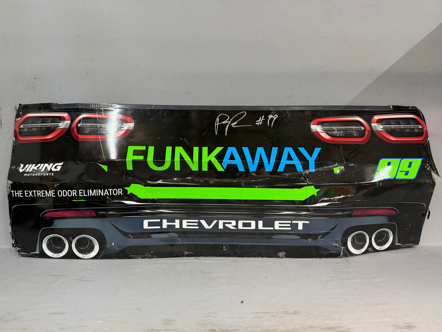 Parker Retzlaff #99 2026 Funkaway Nascar Autographed Rear Bumper