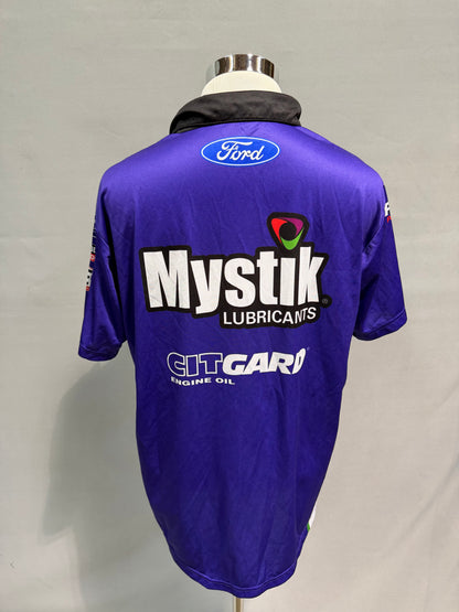 Zane Smith #38 2025 Mystik Lubricants Nascar Crew Shirt Size XL
