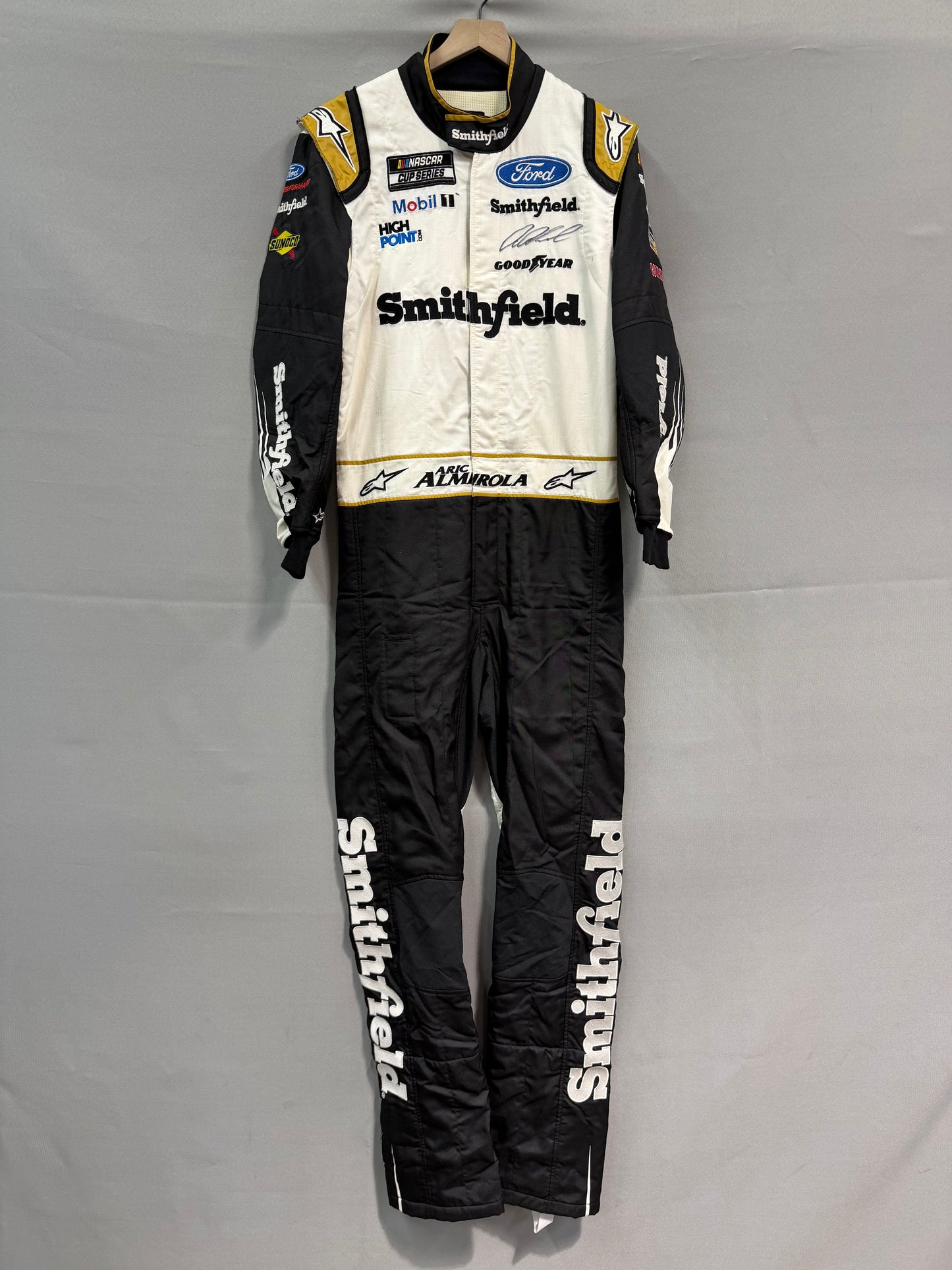 Aric Almirola #10 2022 Smithfield Nascar Autographed Driver Firesuit