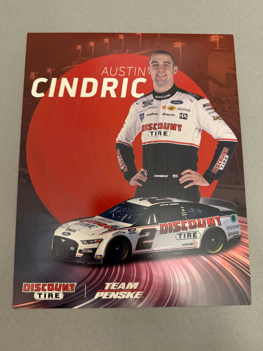 Austin Cindric #2 2022 Discount Tire Nascar Hero Card