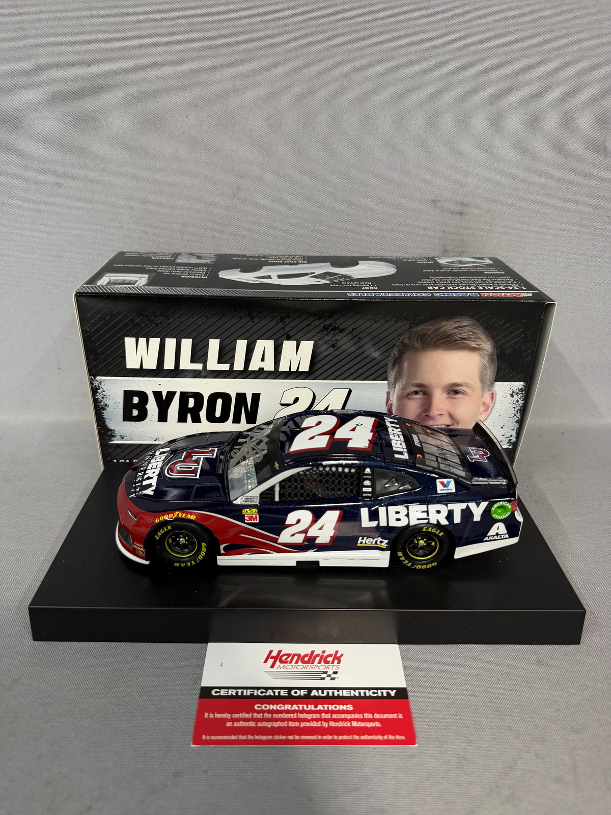 William Byron #24 2019 Liberty University Nascar Autographed Diecast