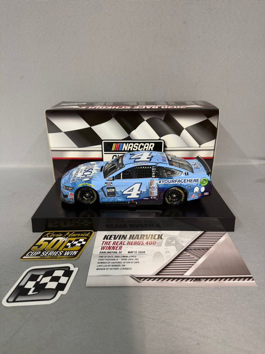 Kevin Harvick #4 2020 Darlington Win Busch Light Your Face Here Nascar Diecast