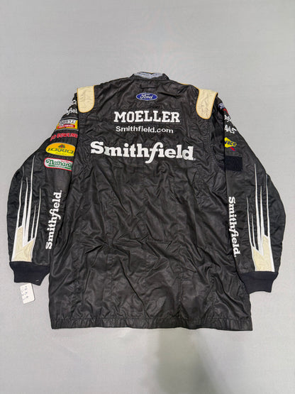 Aric Almirola #10 Smithfield Nascar 2 Piece Crew Firesuit C-44 W-34 L-30