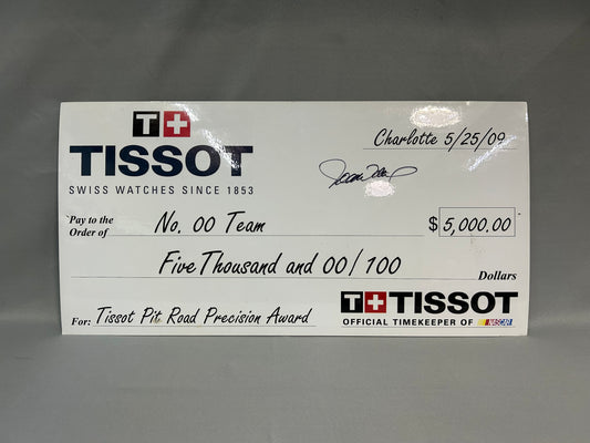 David Reutimann #00 2009 Charlotte Tissot Pit Road Precision Nascar Check