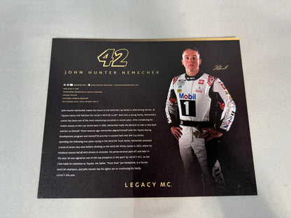 John Hunter Nemechek #42 2024 Mobil 1 Nascar Hero Card
