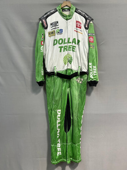 John Hunter Nemechek #42 2024 Dollar Tree Nascar Crew Firesuit C-54 W-40 L-29