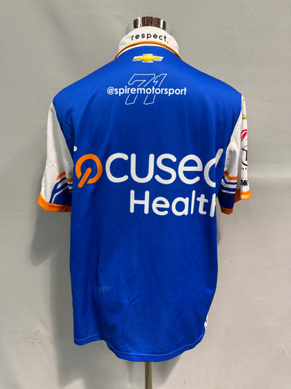 Zane Smith #71 2024 Focused Health Nascar Crew Shirt Size Large