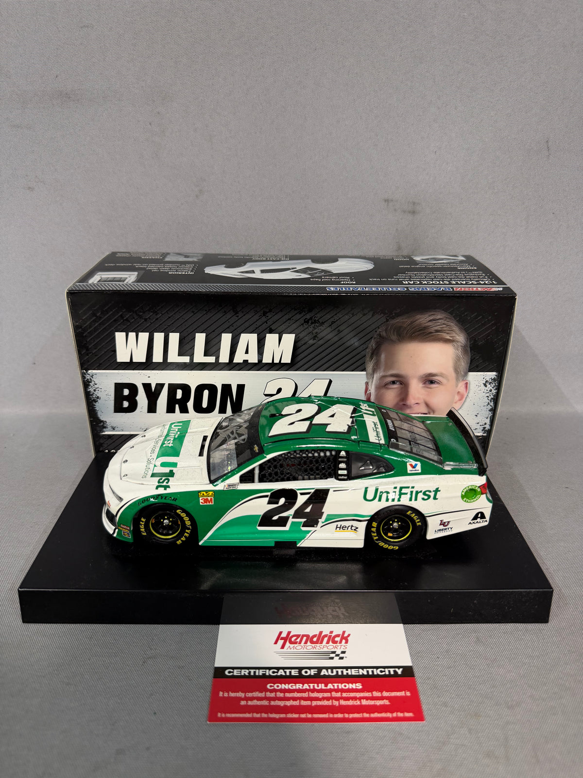 William Byron #24 2019 Unifirst Nascar Autographed Diecast