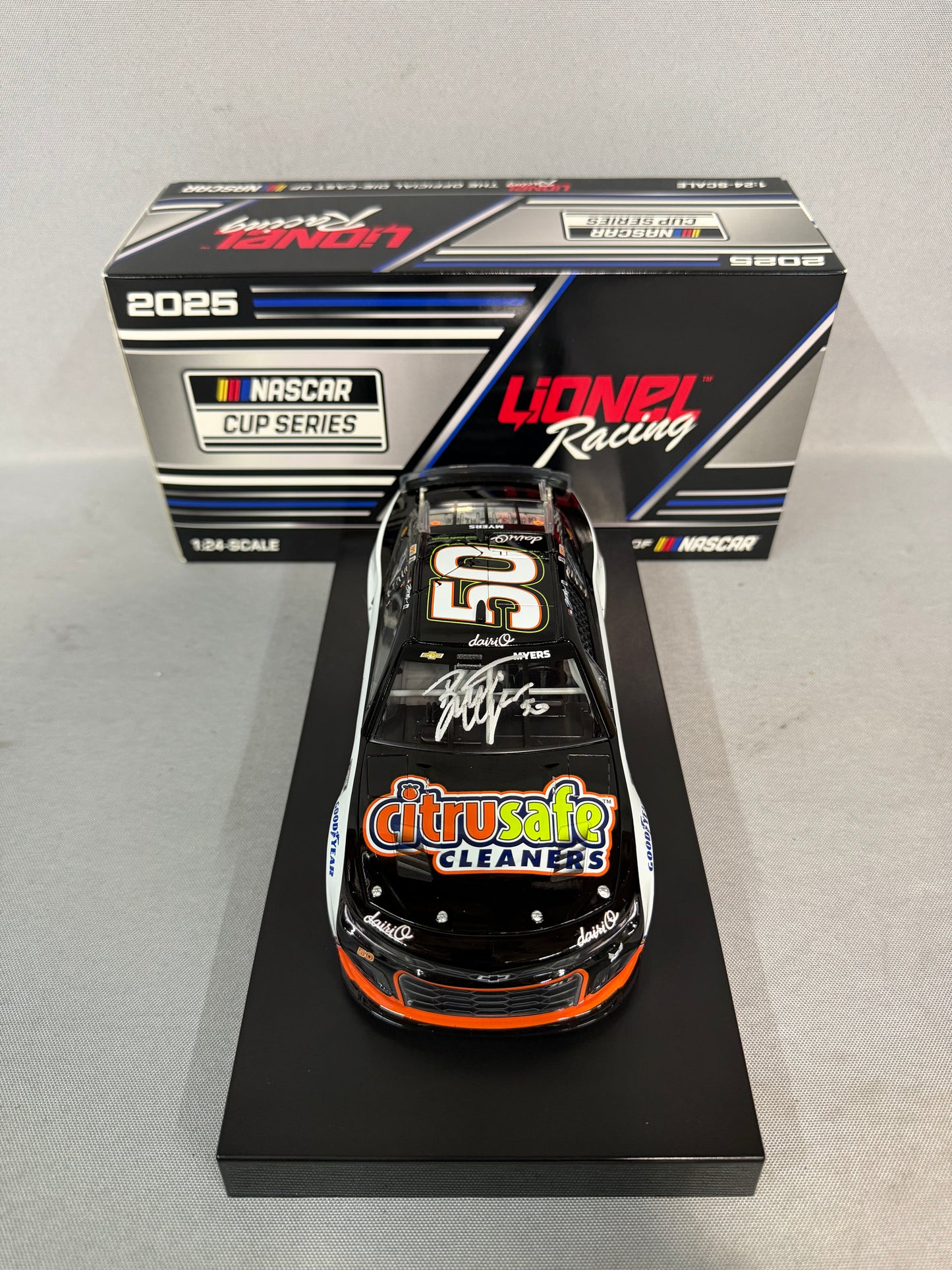 Burt Myers #50 2025 Citrusafe Cleaners Nascar Autographed Diecast