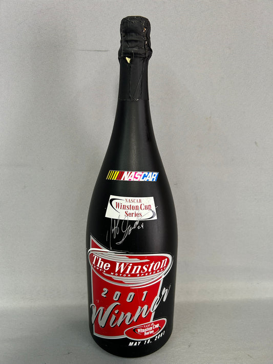 Jeff Gordon #24 2001 The Winston Autographed Nascar Victory Lane Champagne Bottle