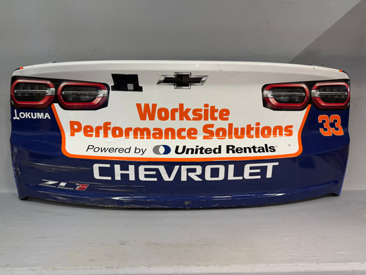 Austin Hill #33 2025 Bristol United Rentals Nascar Rear Bumper