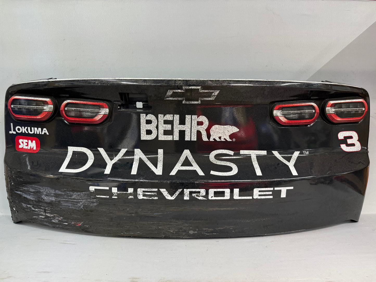 Austin Dillon #3 2026 Martinsville 1 BEHR Nascar Rear Bumper