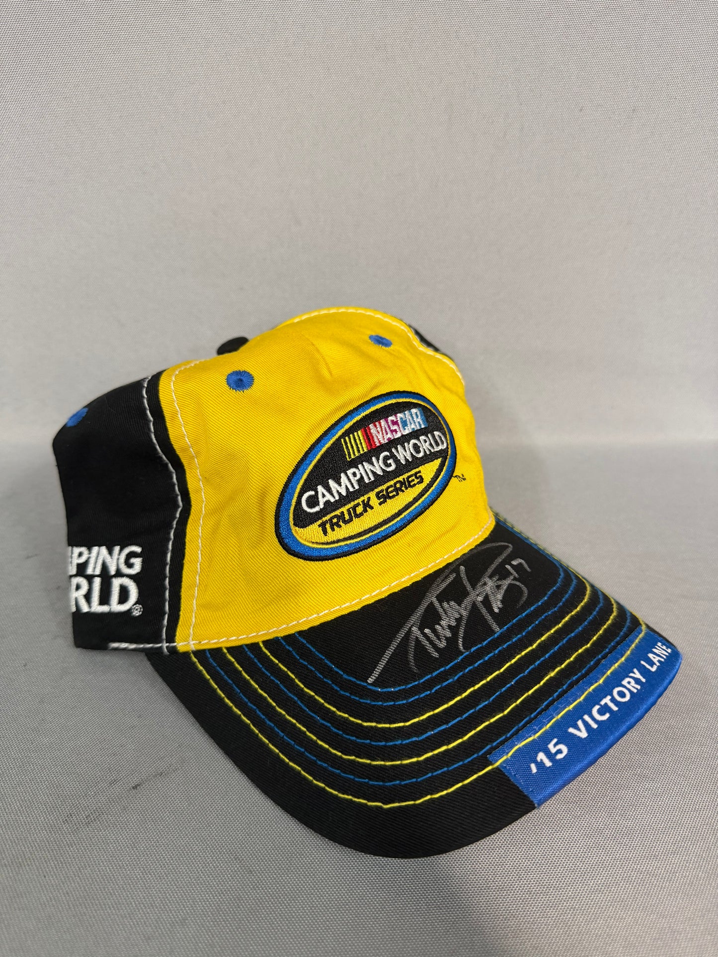 Timothy Peters #17 2015 Phoenix Camping World Truck Series Nascar Autographed Victory Lane Hat