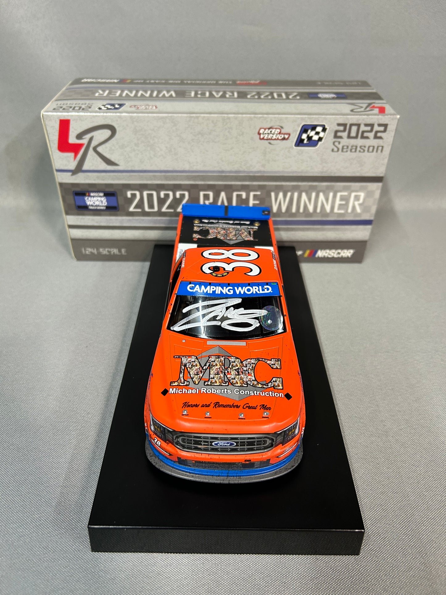Zane Smith #21 2022 Autographed MRC Construction Phoenix Win Nascar Diecast