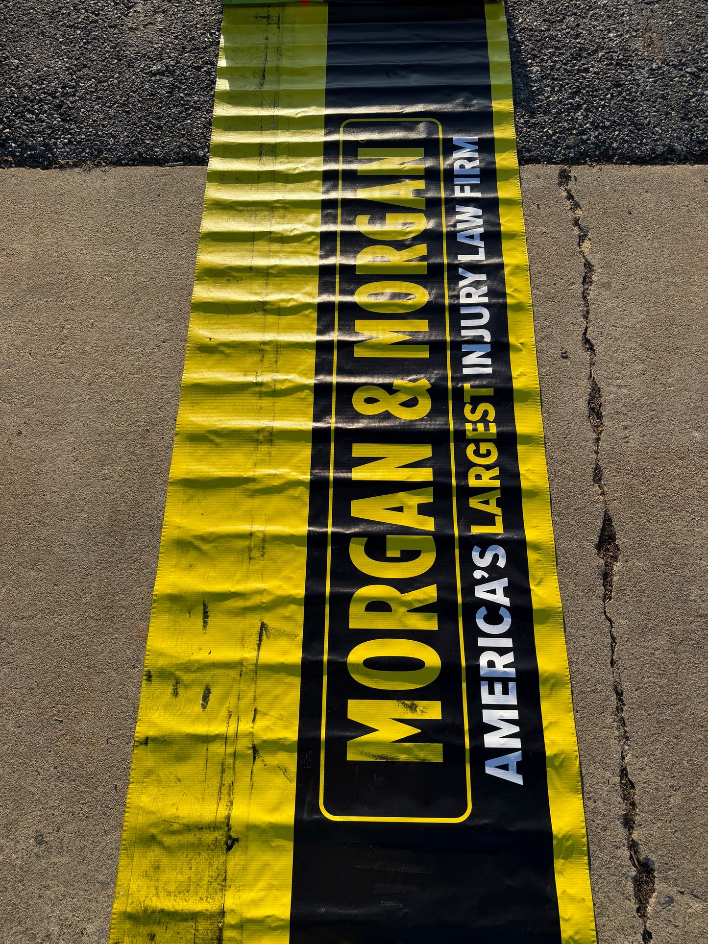 Kyle Busch #8 2025 Morgan & Morgan Nascar Pit Wall Banner