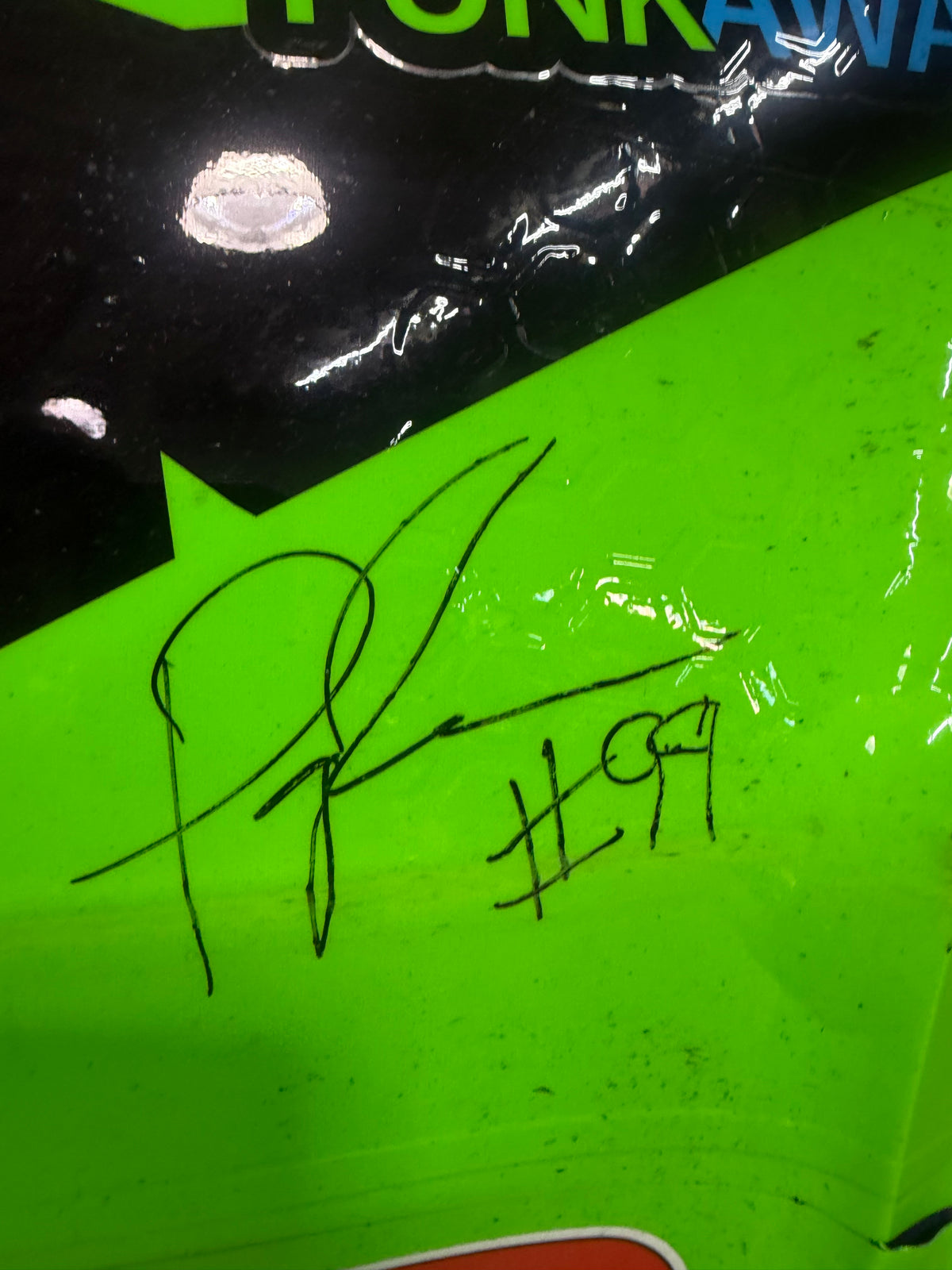 Parker Retzlaff #99 2026 Funkaway Nascar Autographed Nose Corner