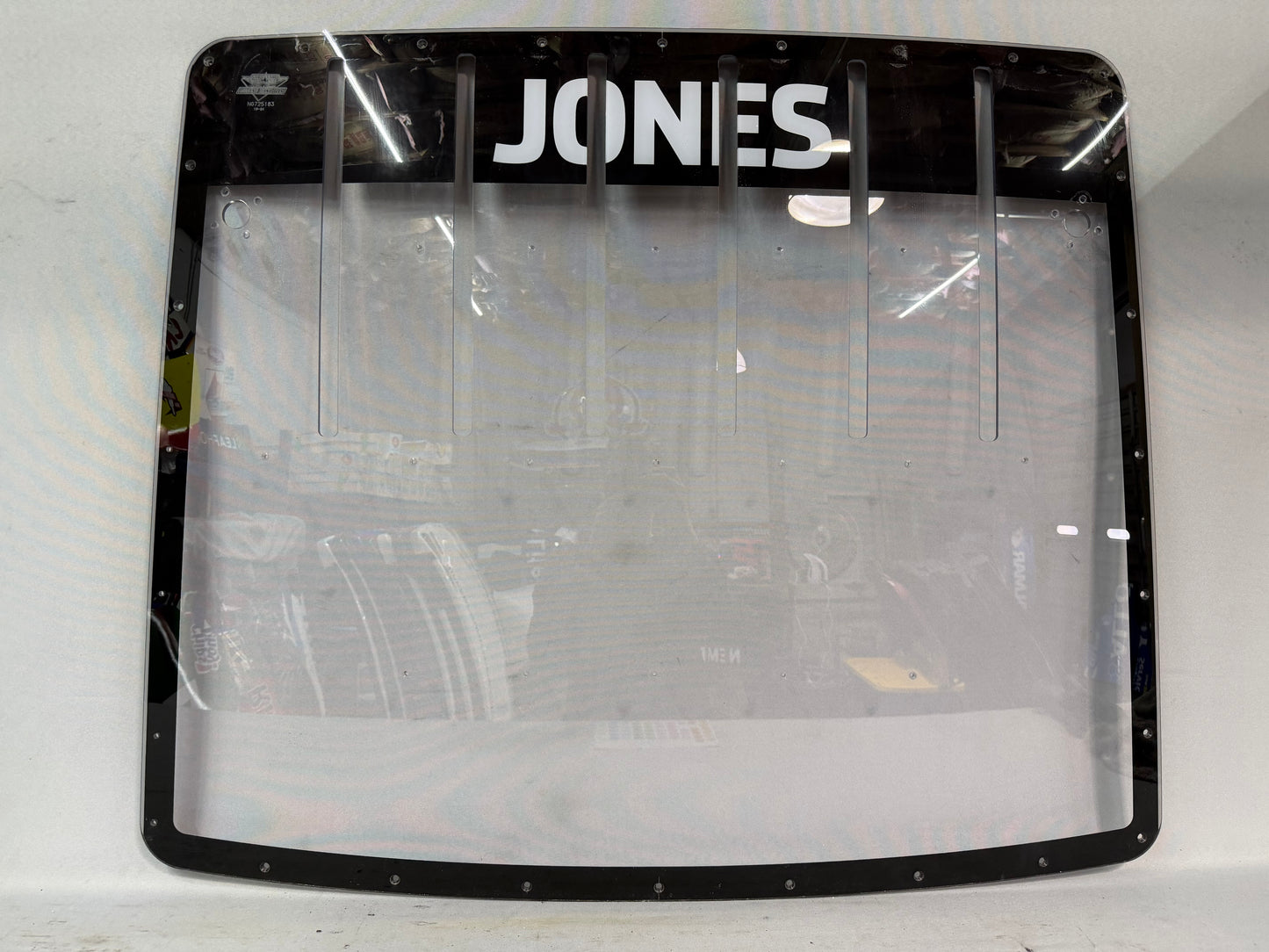 Erik Jones #43 2025 Charlotte Test Nascar Rear Windshield