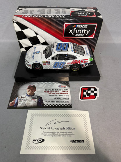 Cole Custer #00 2019 Auto Club Win Thompson Pipe Haas Nascar Autographed Diecast