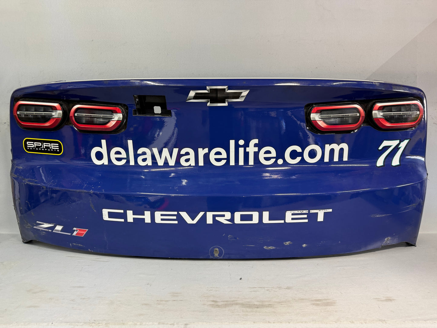 Michael McDowell #71 2026 Wilkesboro Delaware Life Nascar Rear Bumper