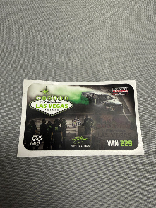 Kurt Busch #41 2020 Las Vegas Win Team Issued Decal