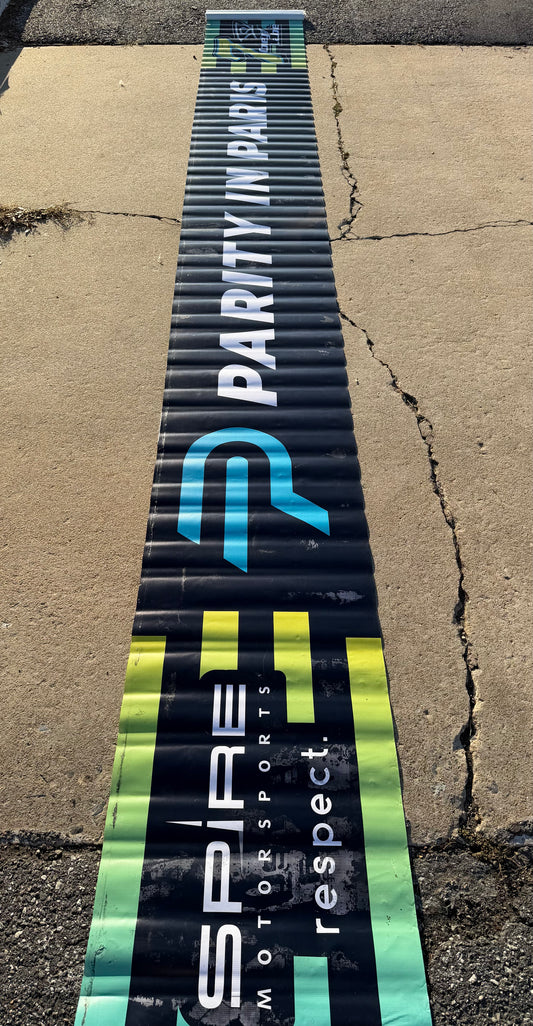 Corey Lajoie #7 2024 Pocono Parity in Paris Nascar Pit Wall Banner