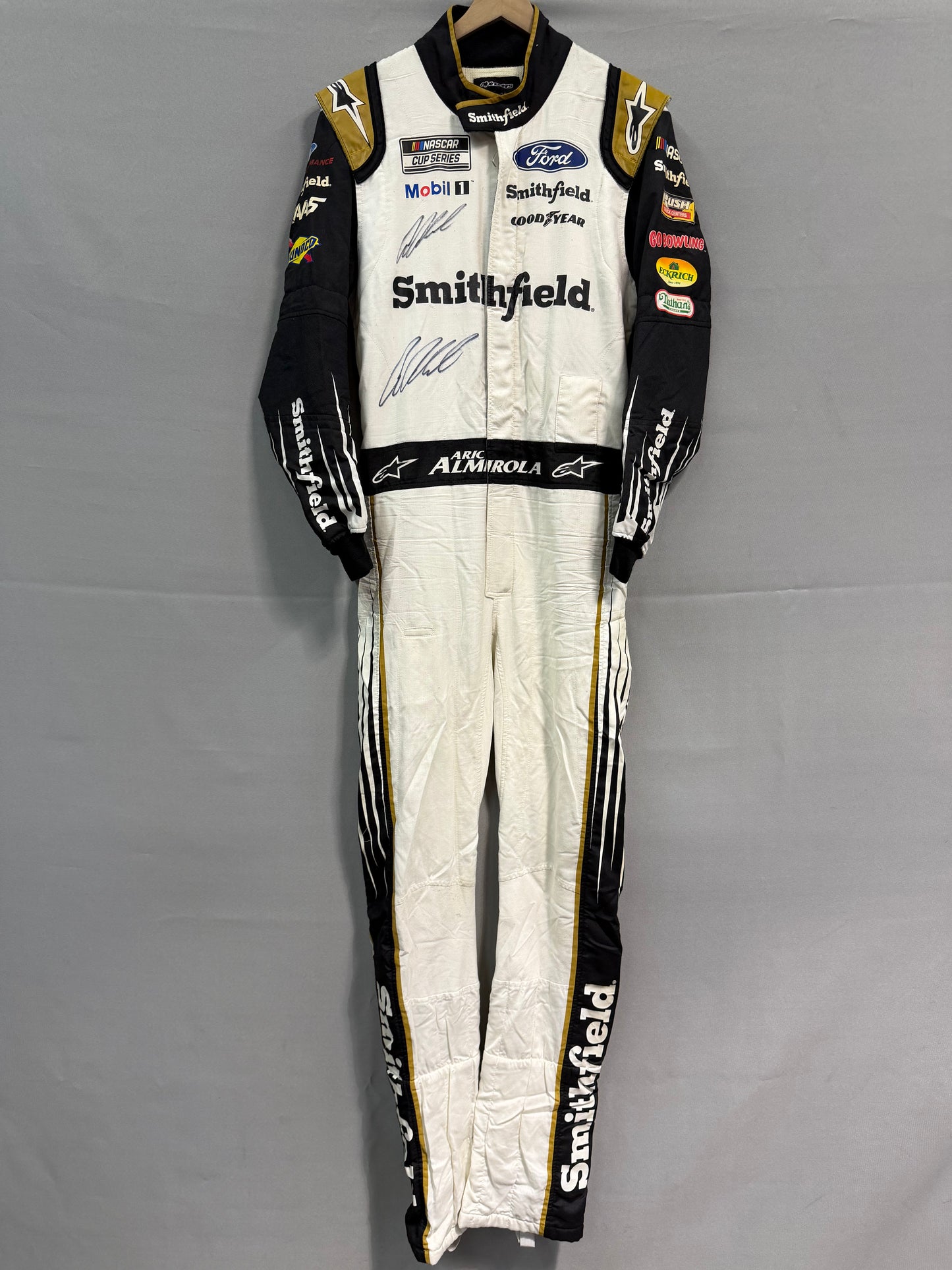 Aric Almirola #10 2020 Smithfield Nascar Autographed Driver Firesuit