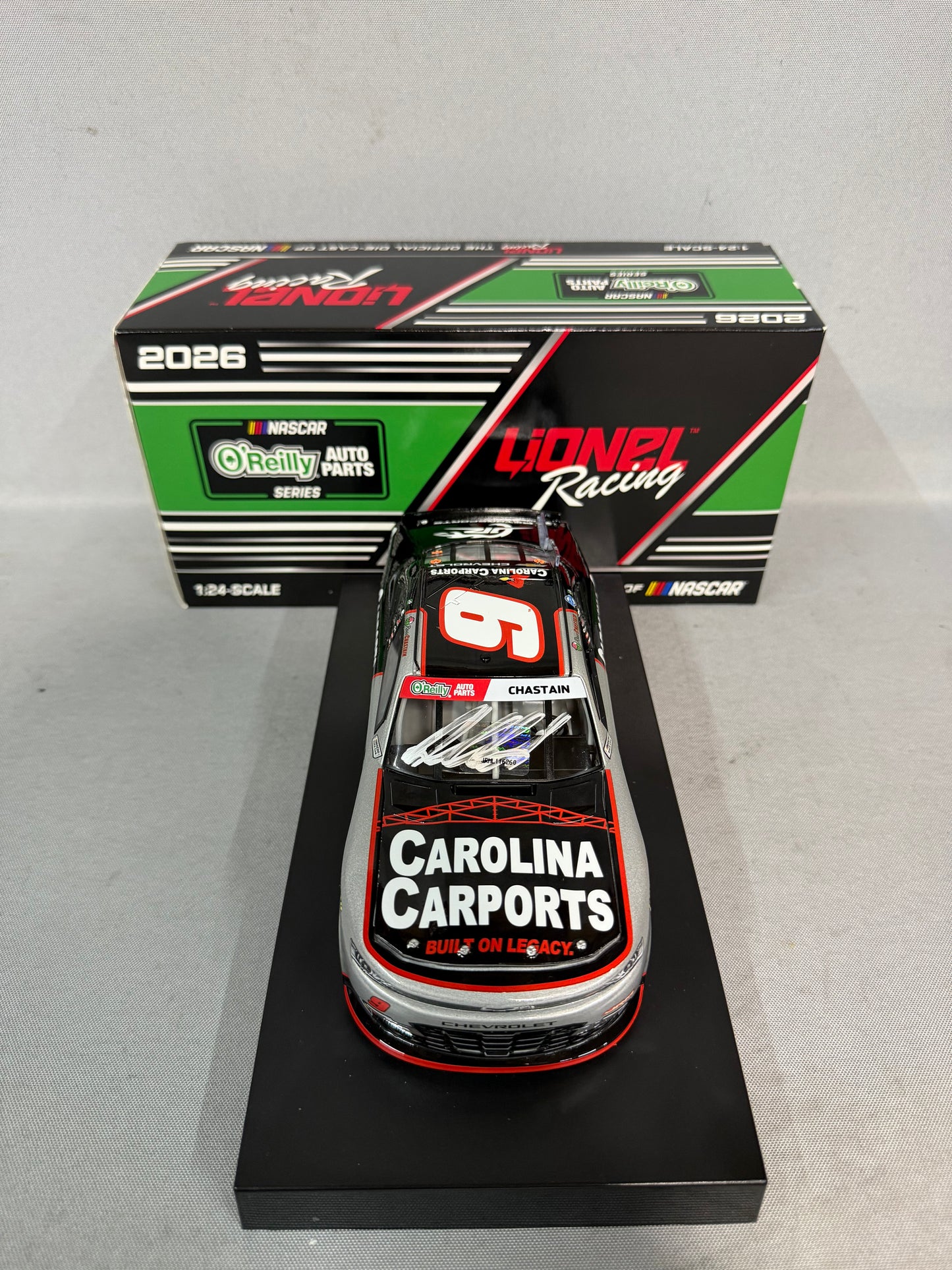 Ross Chastain #9 2026 Carolina Carports Nascar Autographed Diecast