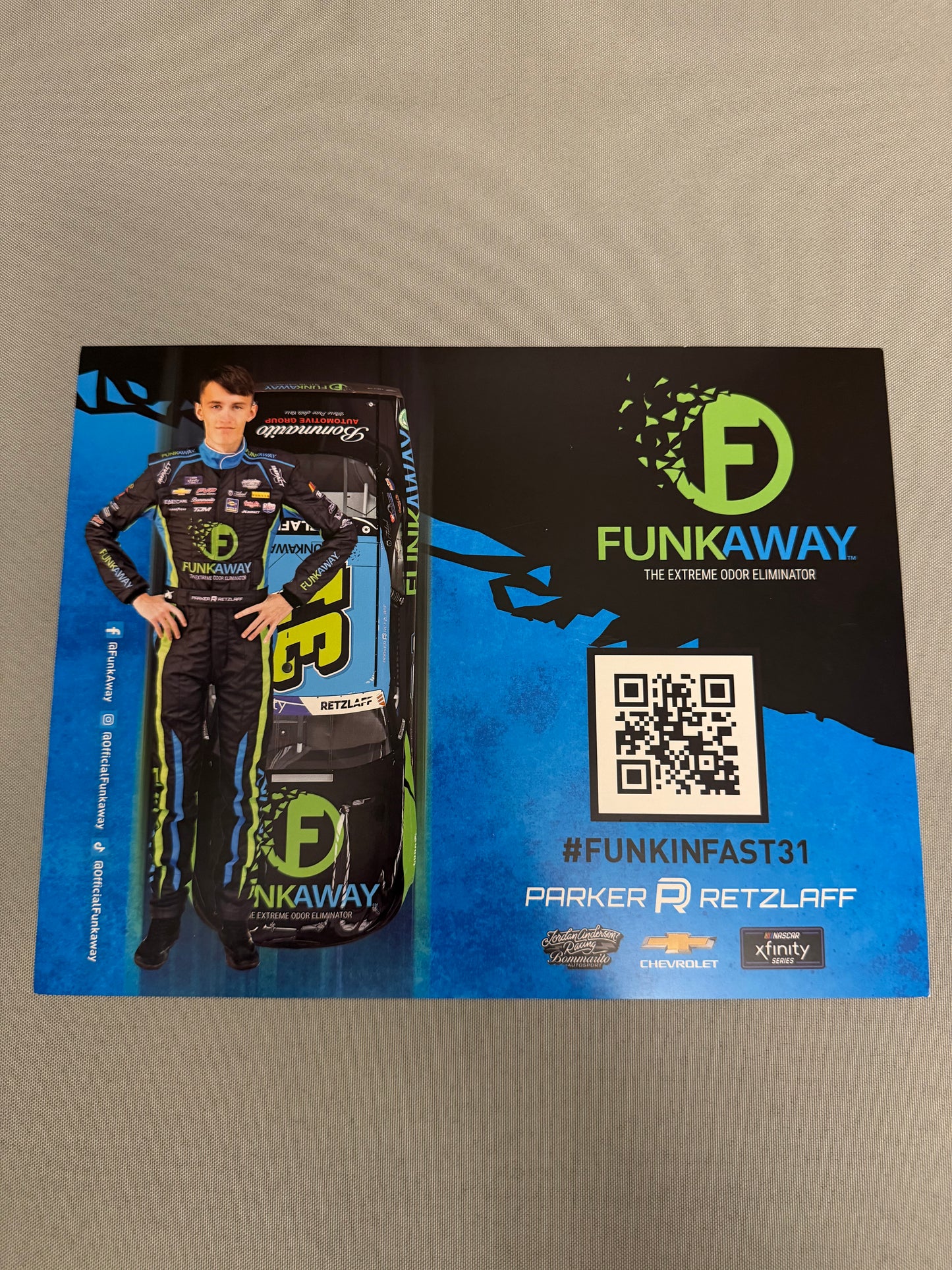 Parker Retzlaff #31 2023 Funkaway Nascar Hero Card