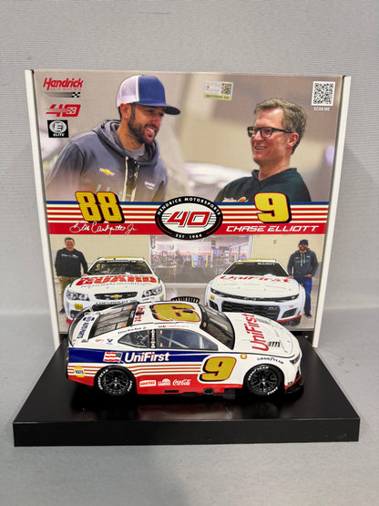 Chase Elliott #9 Dale Earnhardt Jr #88 2024 Elite Darlington Throwback Nascar Diecast 2 Pack