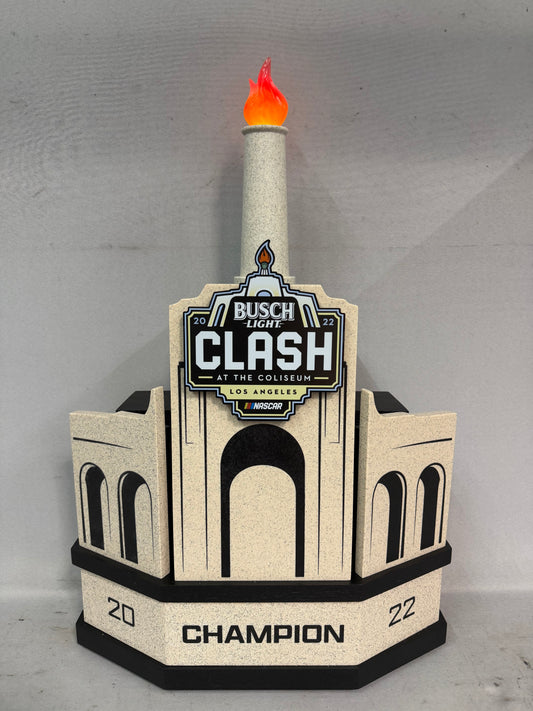 Joey Logano #22 2022 Los Angeles Busch Light Clash At The Coliseum Champion Nascar Trophy
