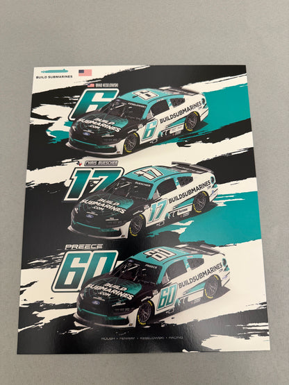 RFK Racing 2025 Build Submarines Nascar Hero Card