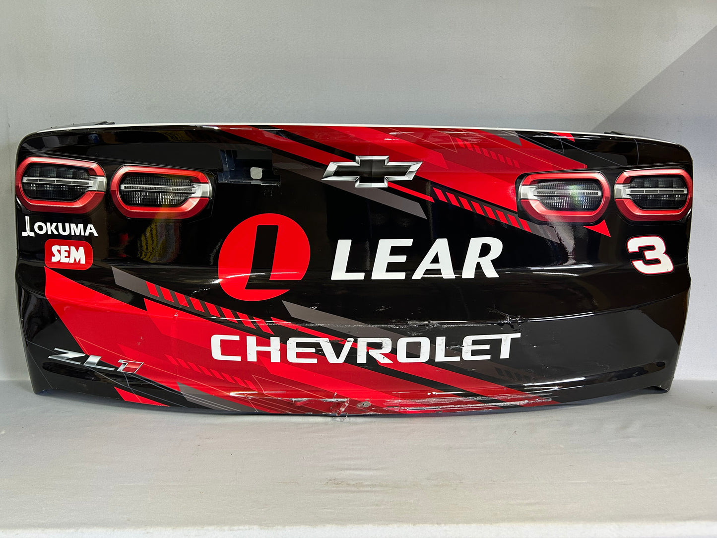 Austin Dillon #3 2025 Las Vegas Dow Lear Nascar Rear Bumper
