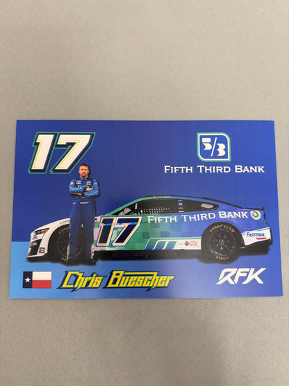 Chris Buescher #17 2022 Fifth Third Bank Nascar Hero Card
