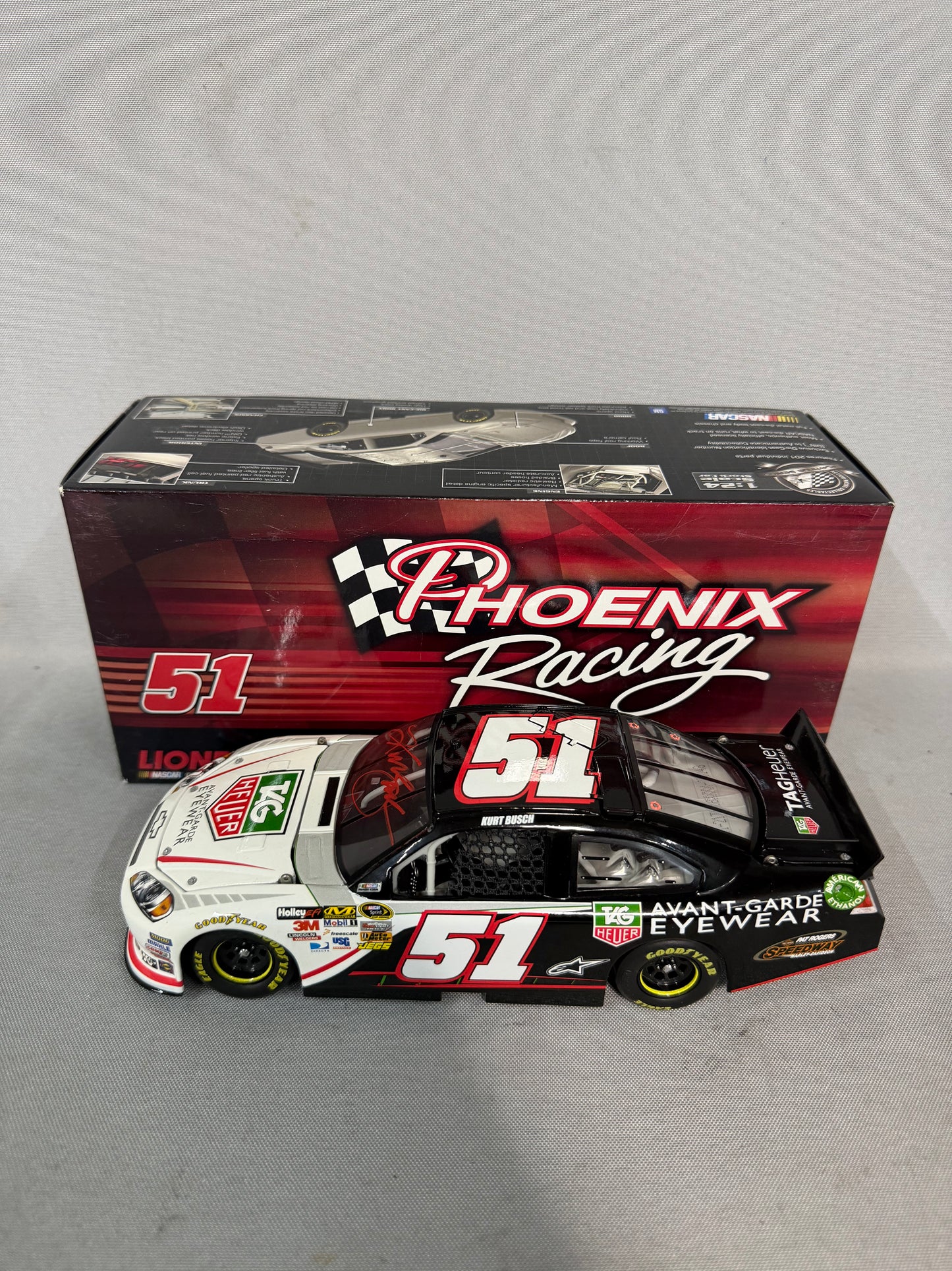 Kurt Busch #51 2012 Tag Heuer Nascar Autographed Diecast
