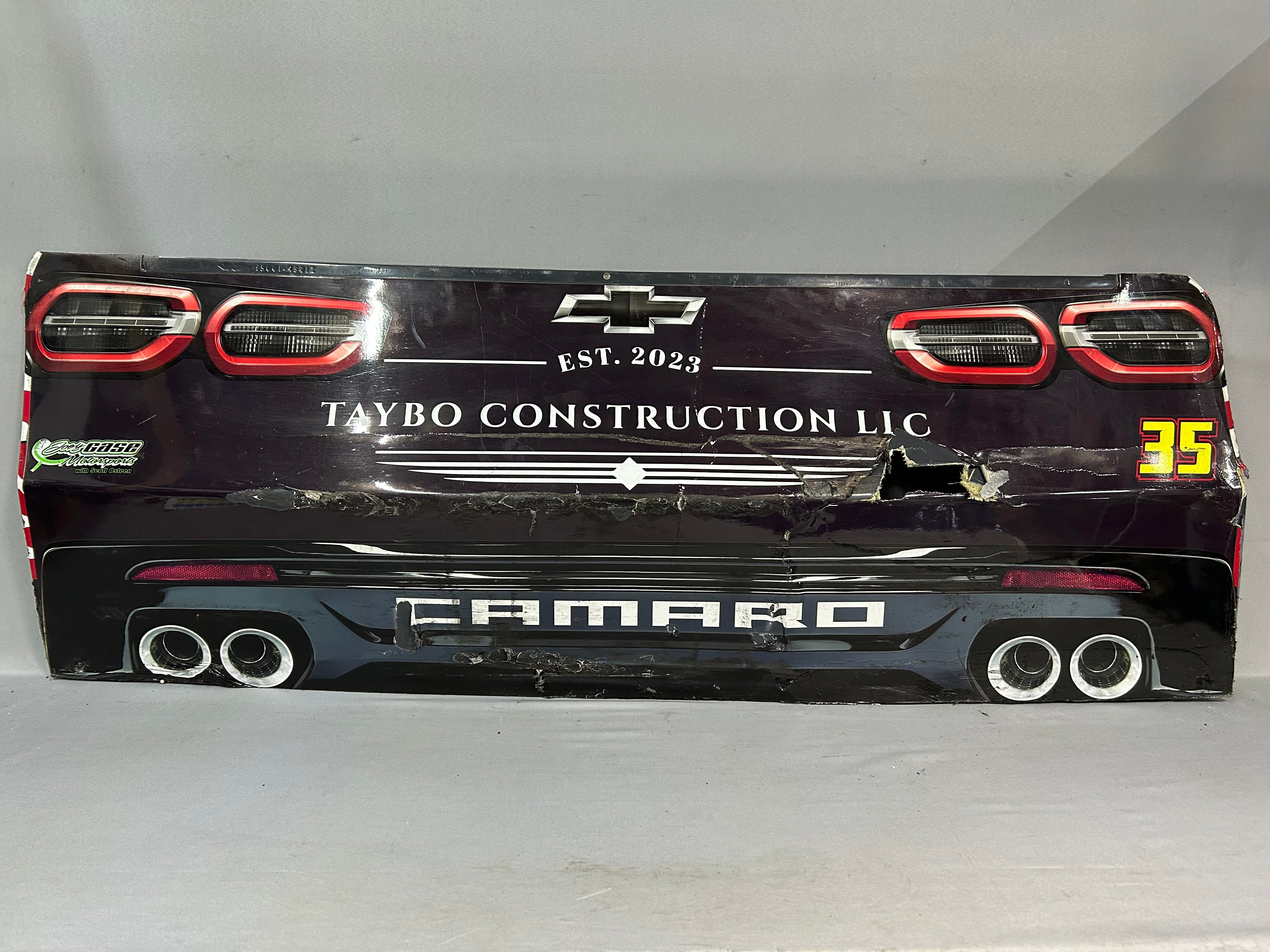 Greg Van Alst #35 2025 CB Fabrication Nascar Rear Bumper – Race Day ...