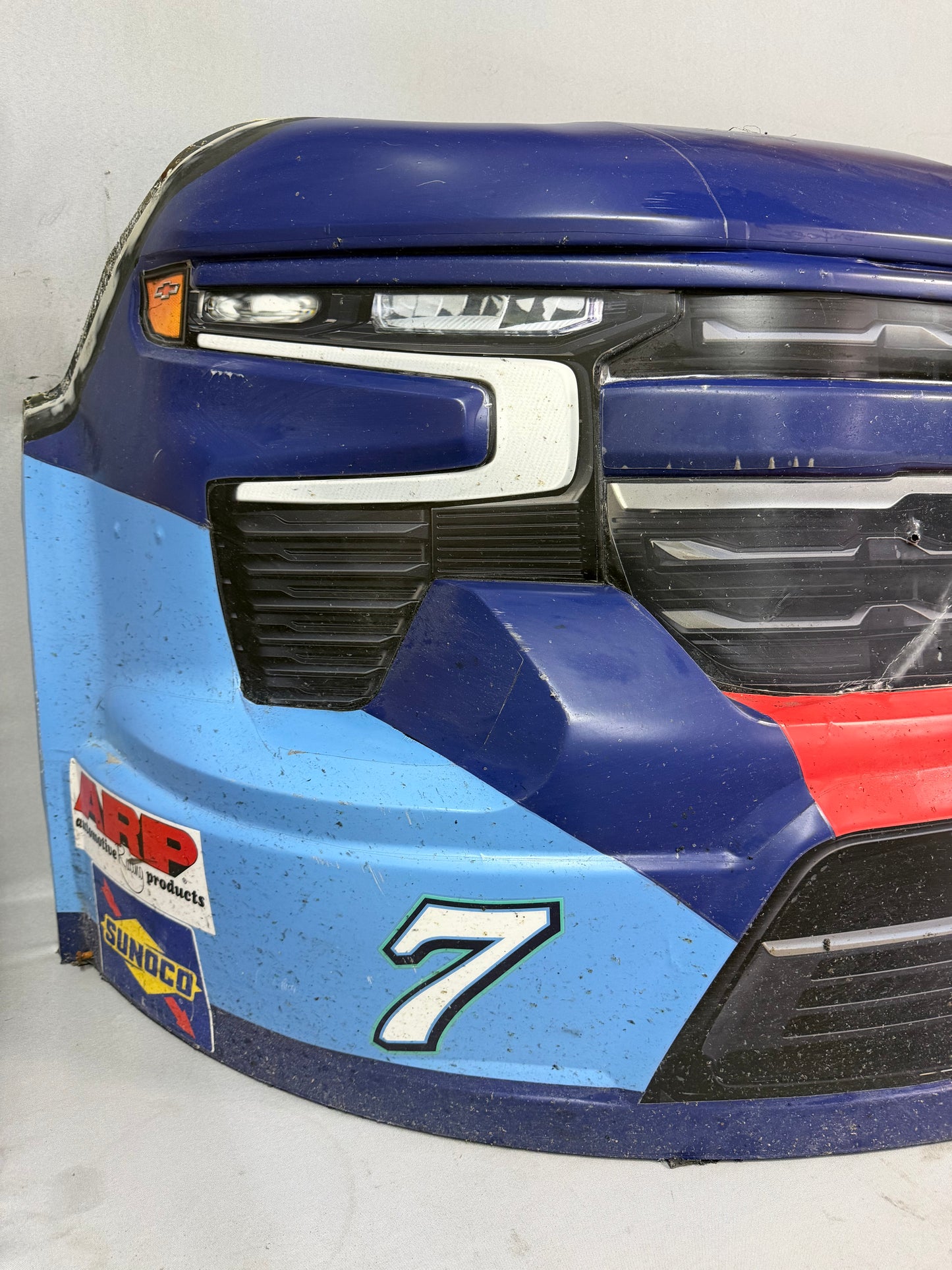 JJ Yeley #7 2025 Talladega Delaware Life Nascar Front Nose