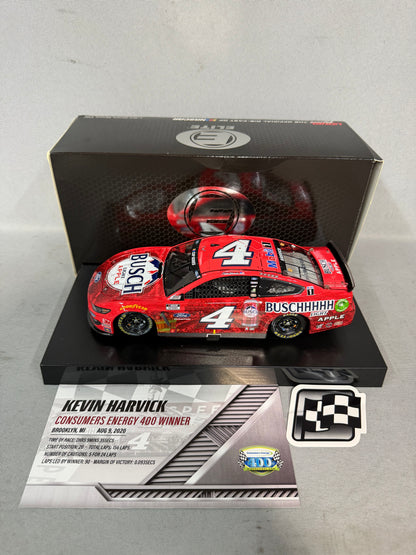 Kevin Harvick #4 2020 Michigan 2 Win Busch Light Apple Elite Nascar Diecast