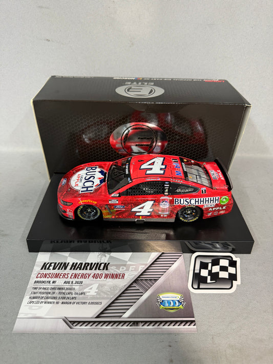 Kevin Harvick #4 2020 Michigan 2 Win Busch Light Apple Elite Nascar Diecast
