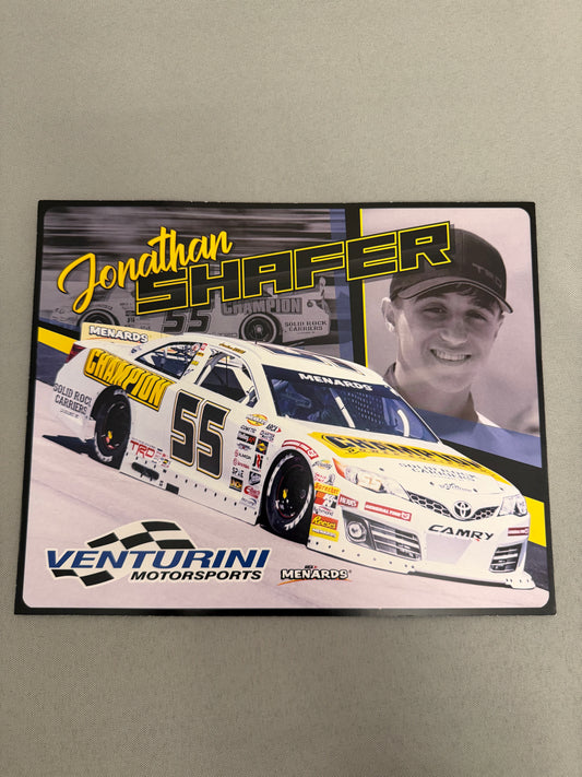 Jonathon Shafer #55 Champion Equipment Nascar Hero Card