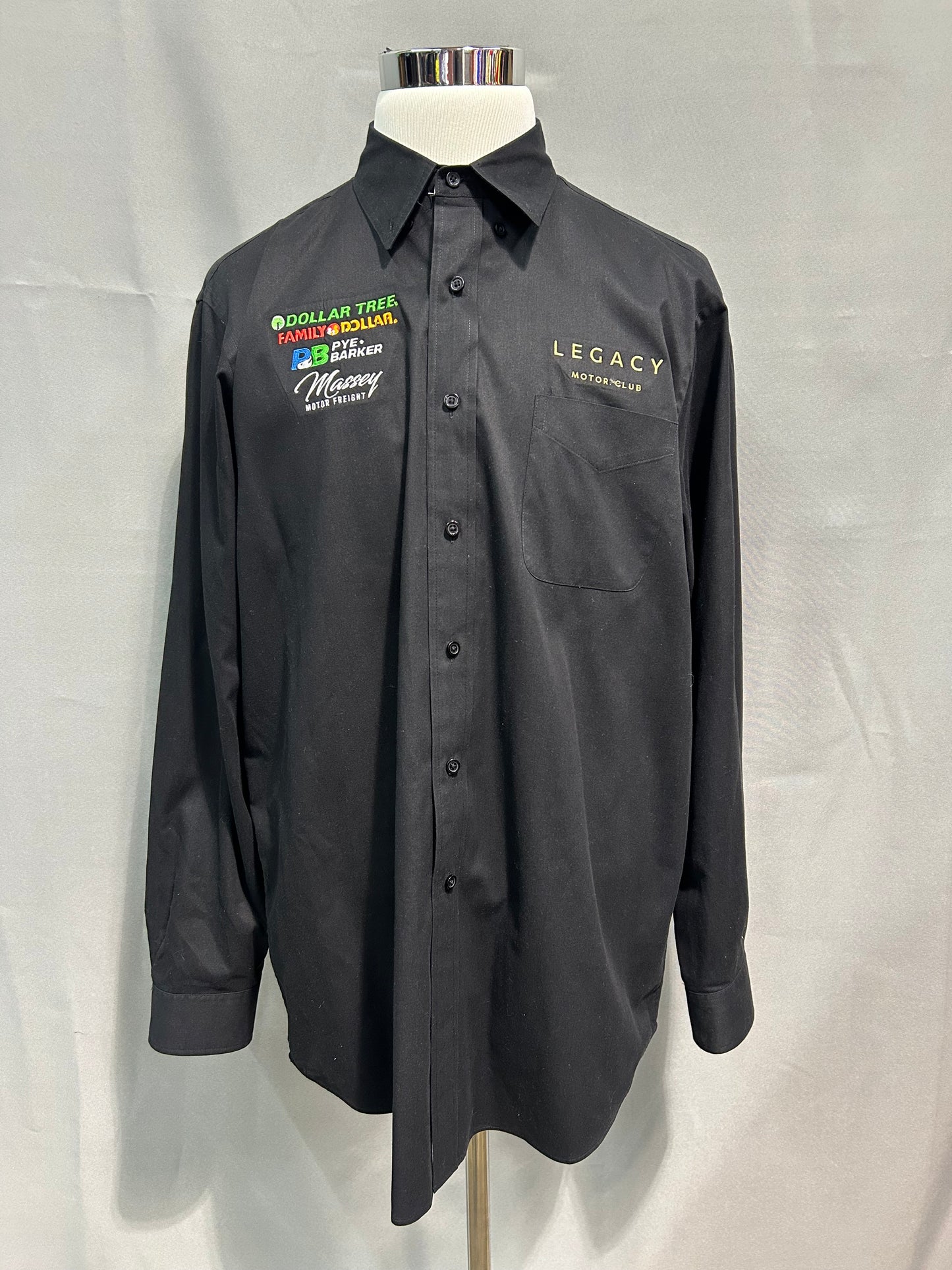 John Hunter Nemechek #42 Nascar Team Issued Button Up Dress Shirt Size XL Tall
