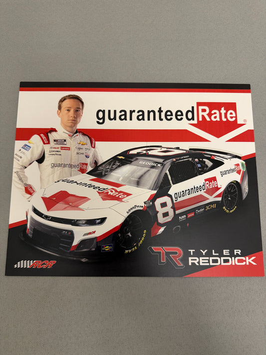 Tyler Reddick #8 2022 Guaranteed Rate Nascar Hero Card