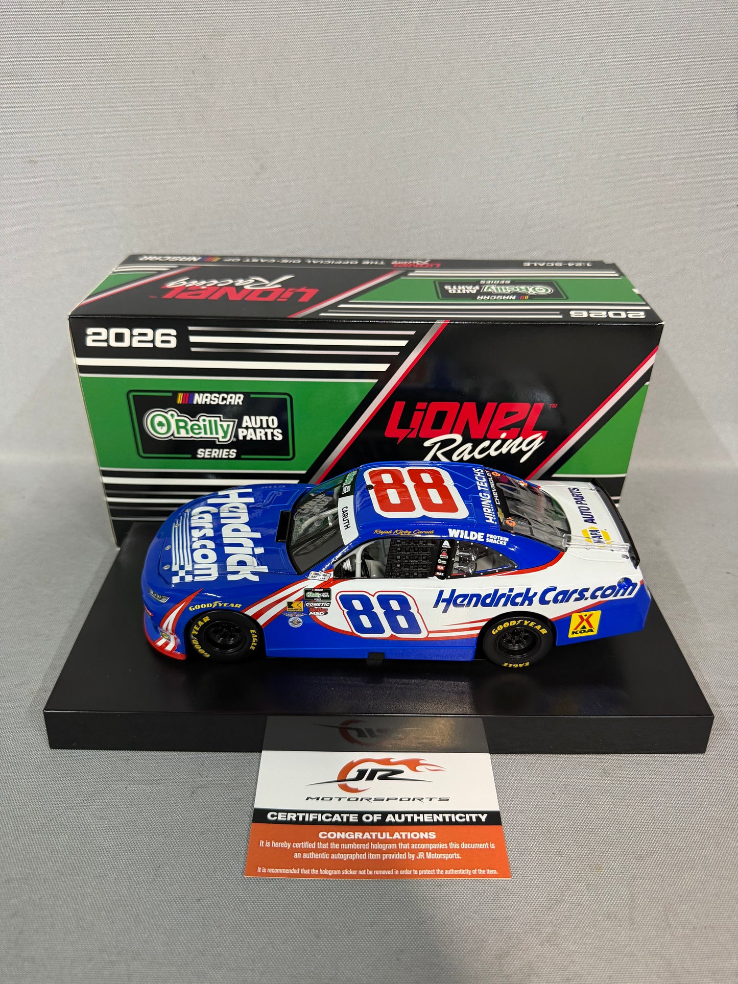 Rajah Caruth #88 2026 Hendrick Cars Nascar Dual Autographed Diecast