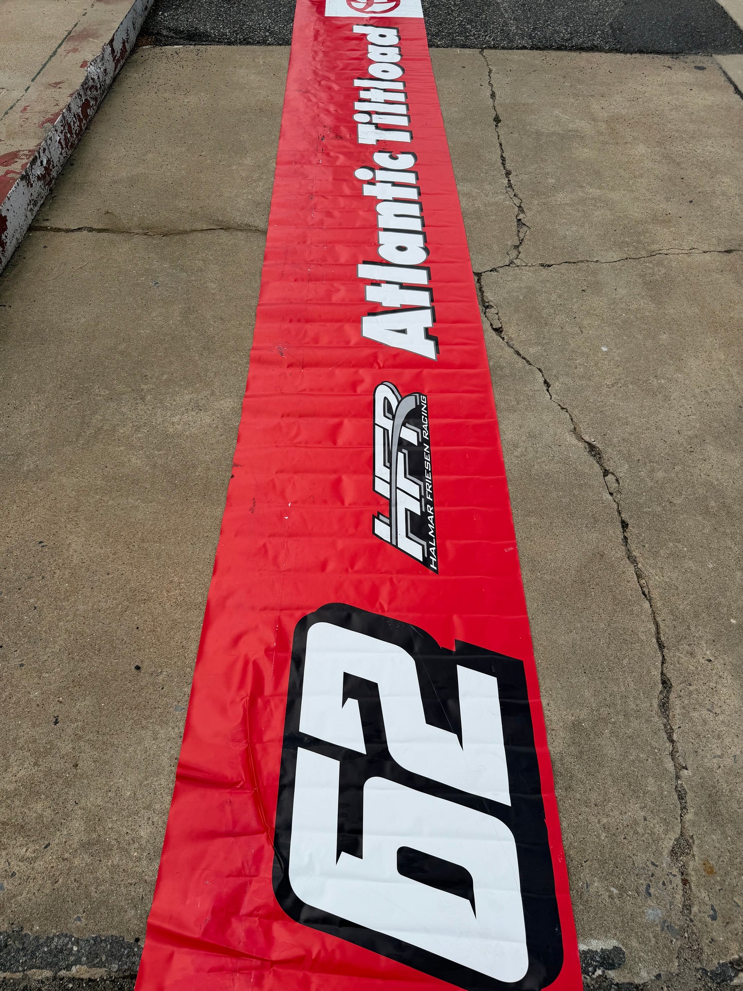 Cole Butcher #62 2025 Atlantic Tiltload Nascar Pit Wall Banner