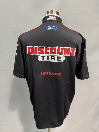 Ryan Blaney #22 2017 Discount Tire Nascar Crew Shirt Size Large