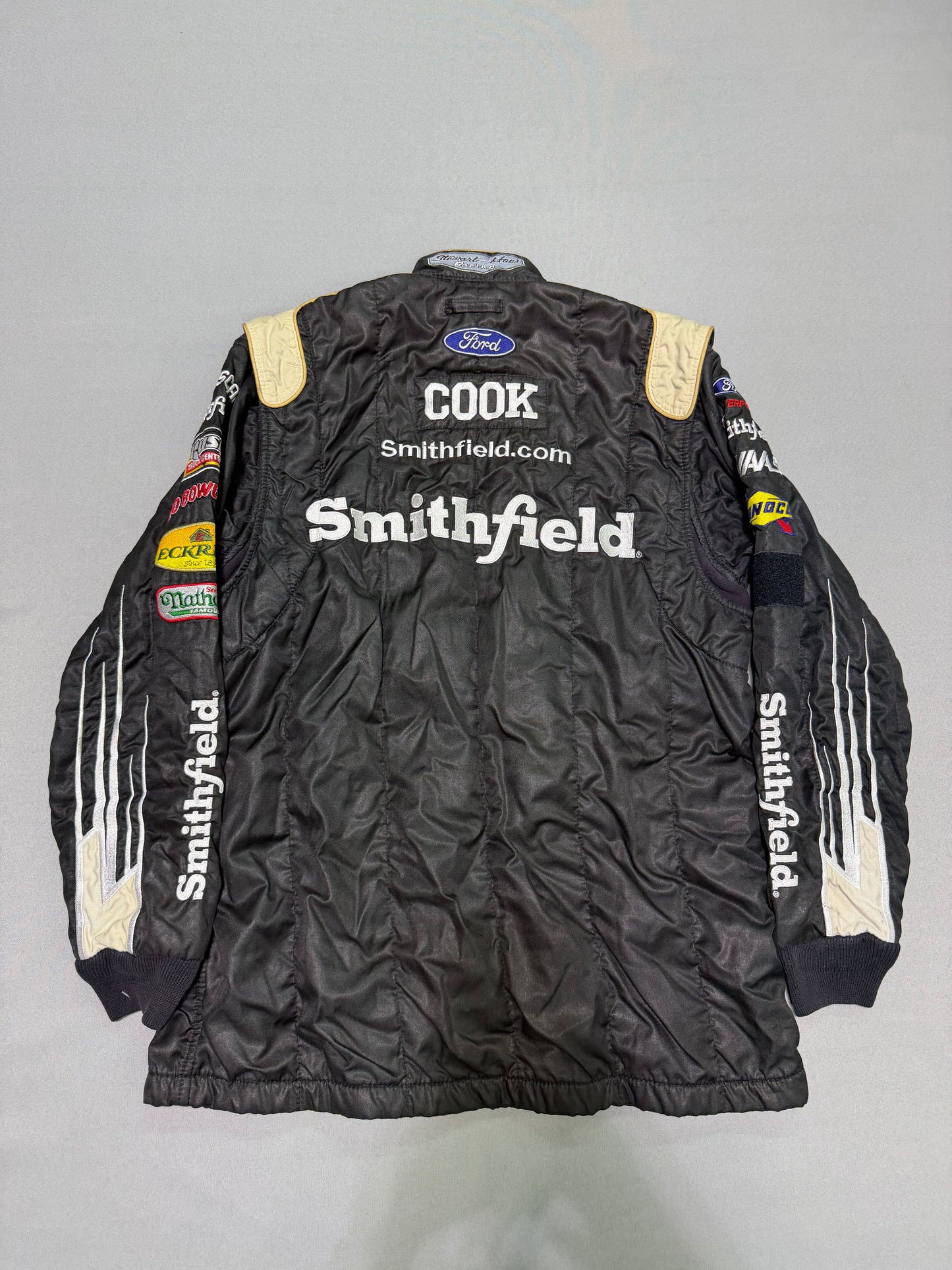 Aric Almirola #10 Smithfield Nascar 2 Piece Crew Firesuit C-40 W-32 L-30