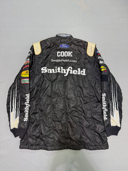 Aric Almirola #10 Smithfield Nascar 2 Piece Crew Firesuit C-40 W-32 L-30